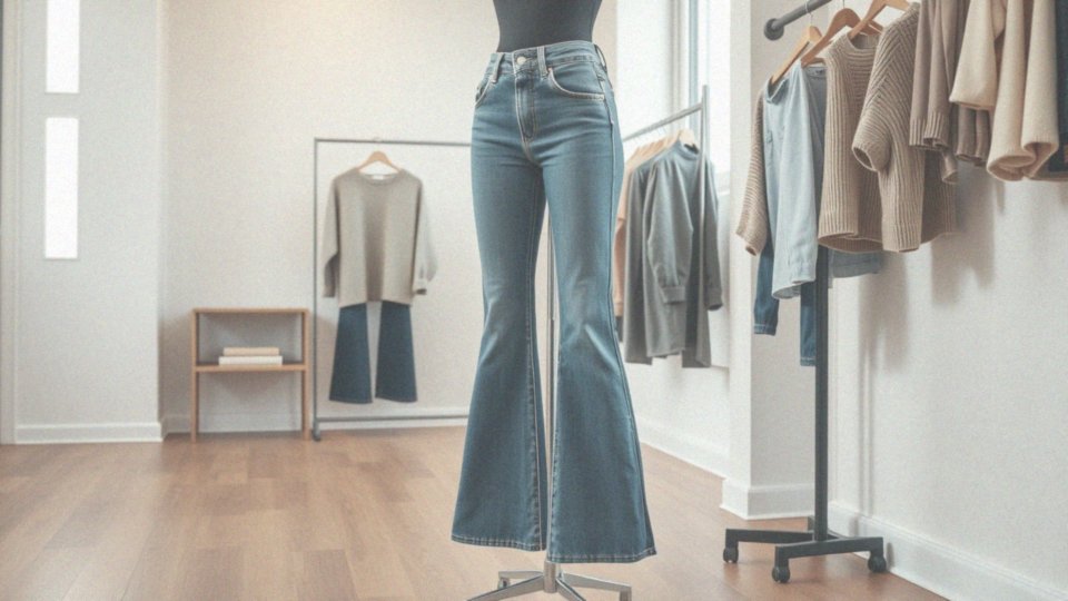 Dlaczego jeansy flare tworzą efekt klepsydry?