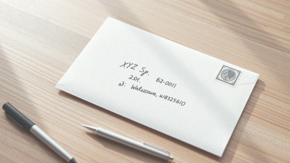 Jakie są przykłady adresowania koperty do firmy?
