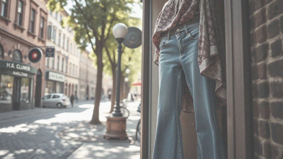 Jak jeansy flare z wysokim stanem inspirują stylem lat 70.?